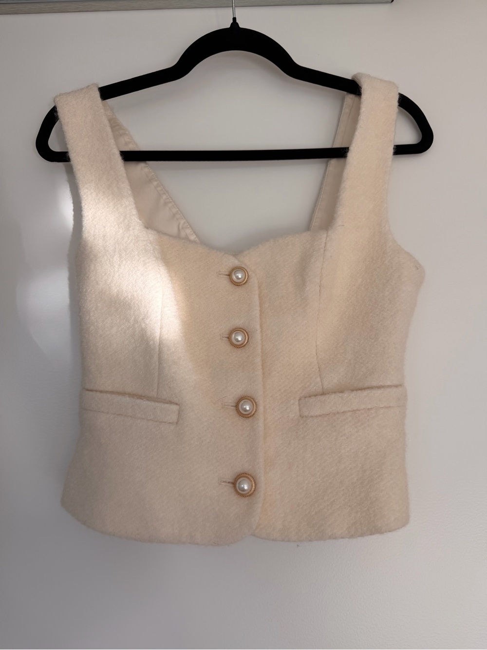 Reformation Cream Women's Sleeveless Top